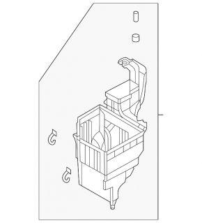 Capac inferior carcasă filtru de aer Nissan Rogue 22-26 1.5T JP