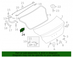 Кнопка открытия крышки багажника Nissan Altima 19-24
