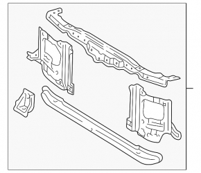 Ansamblu panou radiator TV Lexus LX 03-07