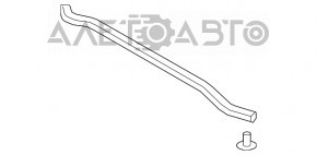 Уплотнитель капота Lexus ES250 ES300h ES350 19-26 на капоте