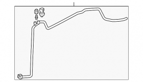 Трубка кондиционера печка-конденсер Toyota Camry v50 12-14 hybrid usa