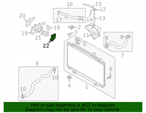 Capacul carcasei termostatului Mazda 6 13-21