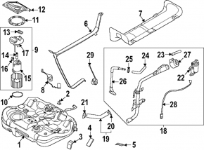 Топливный насос бензонасос Hyundai Sonata 20-26 2.5 GDI FWD