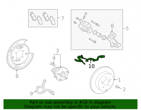 Провод датчика ABS задний левый Lexus RX350 RX450h 10-15 FWD