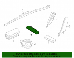 Airbag genunchi pasager dreapta Audi A3 22-26