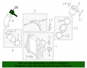 Suport montare țeavă turbo pentru Mercedes W167 GLE 350 20-23 2.0T