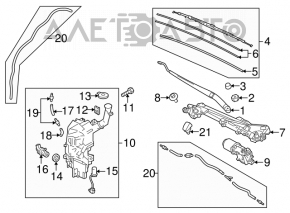 Мотор очистителя передний Mazda3 MPS 09-13