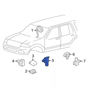 Датчик подушки безопасности передний левый Ford Transit Connect MK2 13-18