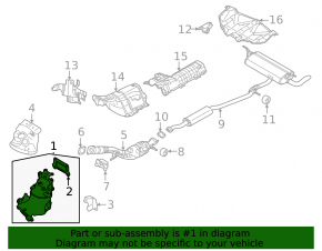 Коллектор выпускной с катализатором Mitsubishi Outlander 22-26 2.5 AWD