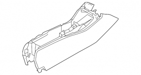 Консоль центральная Volvo XC40 19-26 черная