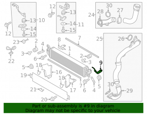 Кронштейн интеркулера нижний левый Mazda CX-5 19-25 2.5T