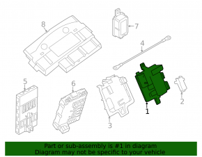 INTEGRATED POWER DISTRIBUTION MODULE BMW X3 F25 11-17
