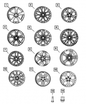 Диск колесный R20x8.5J 5x127 Jeep Grand Cherokee WL 21-26