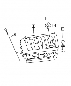 Накладка двигателя Jeep Compass 11-16 2.4
