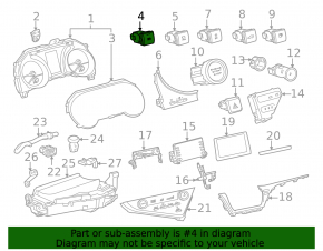 Кнопка включения адаптивного света Toyota Camry v70 18-24