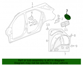 Лючок бензобака с корпусом Chevrolet Equinox 10-17