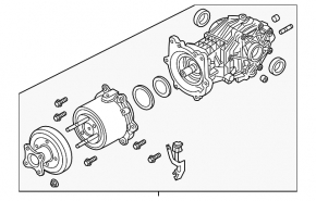 Задний дифференциал редуктор Nissan Pathfinder 13-20