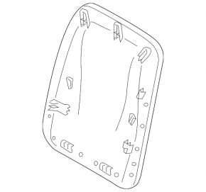 Ornamente scaun spate pentru Audi A6 C8 19-25 maro deschis