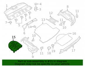 Пенопласт под инструмент Nissan Altima 13-15 тип 2