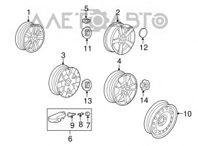 Гайка колесная d19 M12x1.5 Cadillac ATS 13-19 тип 1