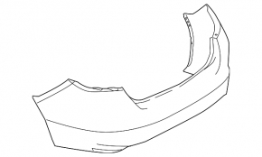 Бампер задний голый Mazda6 09-13