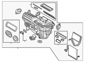 Печка в сборе Ford Edge 15-24