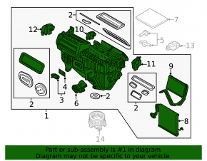 Печка в сборе Ford Edge 15-24