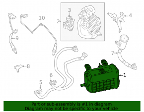 Канистра с углем абсорбер голая BMW X5 G05 19-26 X5, 3.0T B58 4.4T S68, plug-in hybrid, hybrid