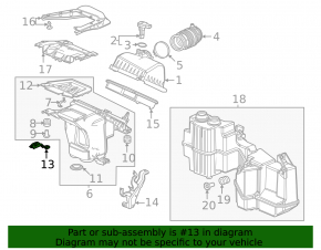 Кронштейн корпуса воздушного фильтра Honda Civic XI FE/FL 22-26 2.0 верхний