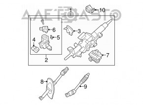 Рулевая колонка Toyota Sequoia 08-09