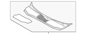 Решетка дворников пластик Audi A6 C8 19-24