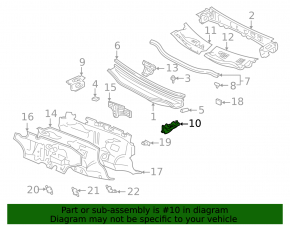 Решетка дворников пластик Lexus RX300 98-03