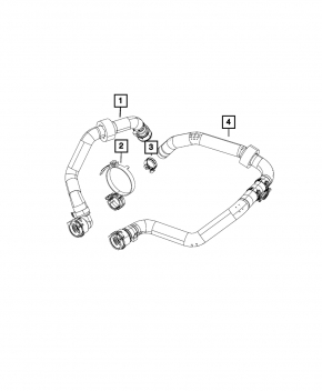 Conductă de răcire Jeep Compass 17-22 2.4