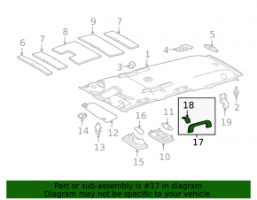 Ручка потолка передняя правая Toyota Prius V 12-17 серая