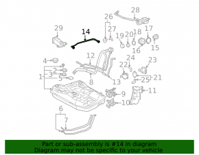 Трубка кондиционера Toyota Prius 20 04-09 короткая железо