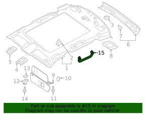 Ручка потолка задняя левая Audi Q5 80A 18-24 черн, царапины