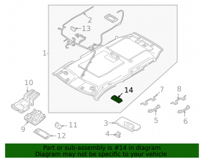 Плафон освещения задний Mitsubishi Outlander 22-26