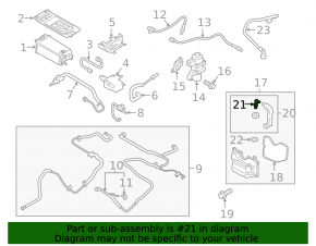 Отделитель картерных газов Ford Escape 13-19 2.5