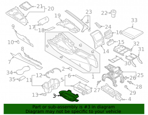 Крепление шифтера КПП Audi A4 B9 17-25