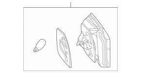 Lampă interioară portbagaj dreapta Mercedes W212 10-13