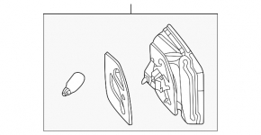 Lampă interioară portbagaj dreapta Mercedes W212 10-13