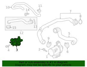 Корпус термостата BMW X3 F25 11-17 N55
