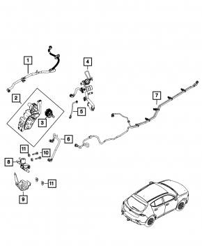 Насос для обнаружения утечек паров топлива Jeep Grand Cherokee WL 22-26 PHEV