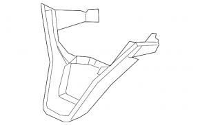 Накладка руля нижняя Honda Accord 20-22 хром, 2 части