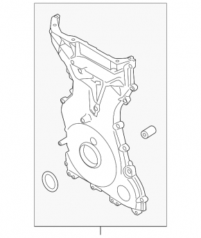 Передняя крышка двигателя Ford C-max MK2 13-18