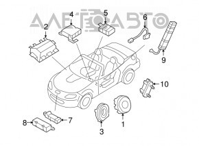 Шлейф руля Mazda CX-7 06-09 без датчика поворота