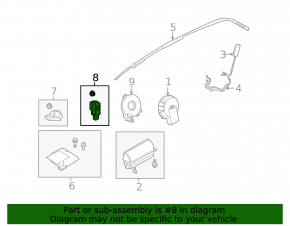 Датчик подушки безопасности дверь левый Infiniti FX35 FX45 03-08