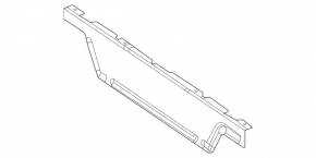 Обшивка пола багажника передняя Mercedes W167 GLE 350 450 20-26 черная