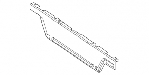 Обшивка пола багажника передняя Mercedes W167 GLE 350 450 20-26 черная