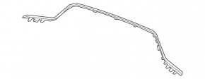 Bandă centrală bară spate Mercedes Clasa C W205 15-18, cromată